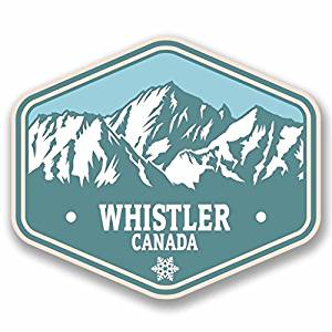 Amazon.com: 2 x 30cm/300mm Whistler Canada Vinyl Sticker ...