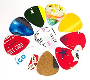 Amazon.com: Guitar Picks from Recycled Credit & Gift Cards ...