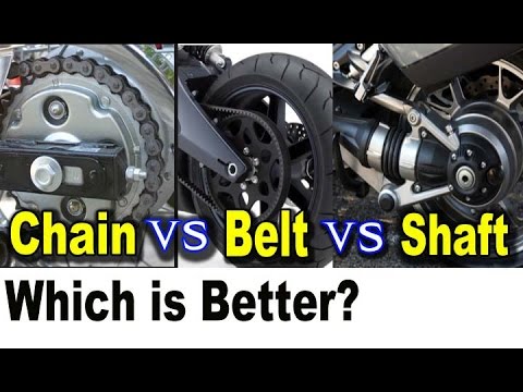 Motorcycle Chain vs Belt vs Shaft Drive Pros Cons - Which ...