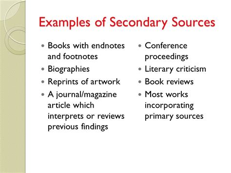 Primary and Secondary Sources - ppt video online download
