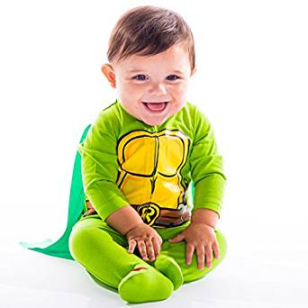 Amazon.com: Baby Ninja Turtles Footed Pajamas with Cape ...