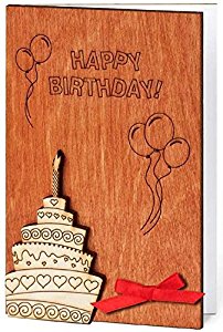 Amazon.com : Handmade Sustainable Wooden Happy Birthday ...