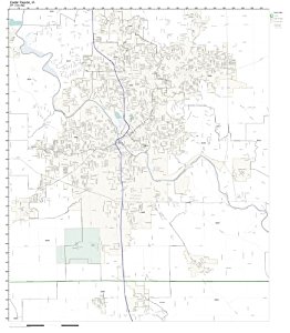 Amazon.com: ZIP Code Wall Map of Cedar Rapids, IA ZIP Code ...