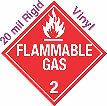 GC Labels-R304, Standard Worded Flammable Gas Class 2.2 ...