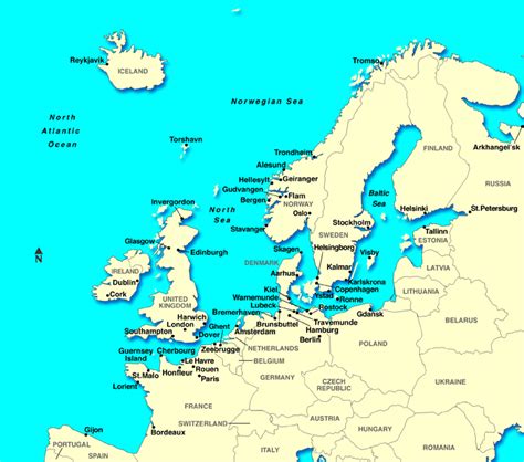Maps of Europe Countries: Northern Europe Region Maps ...